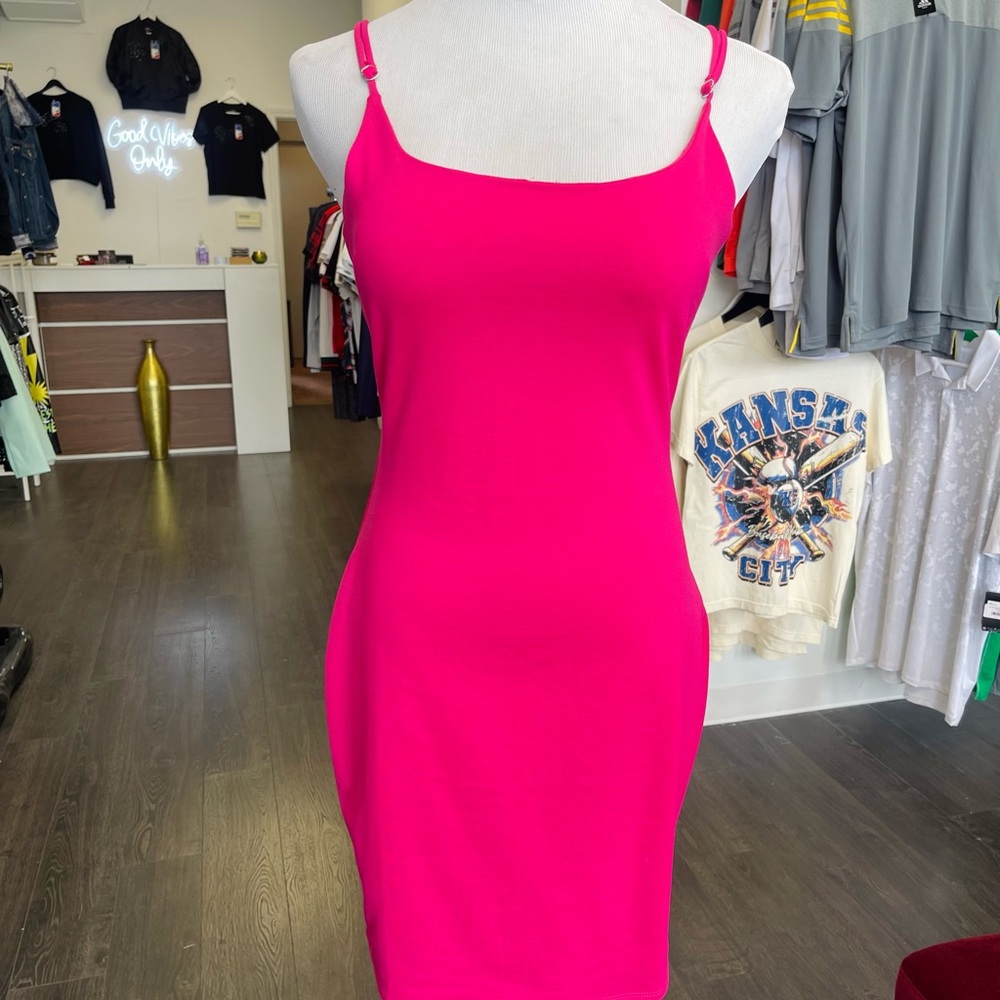 Women's Pink spaghetti strap Dress